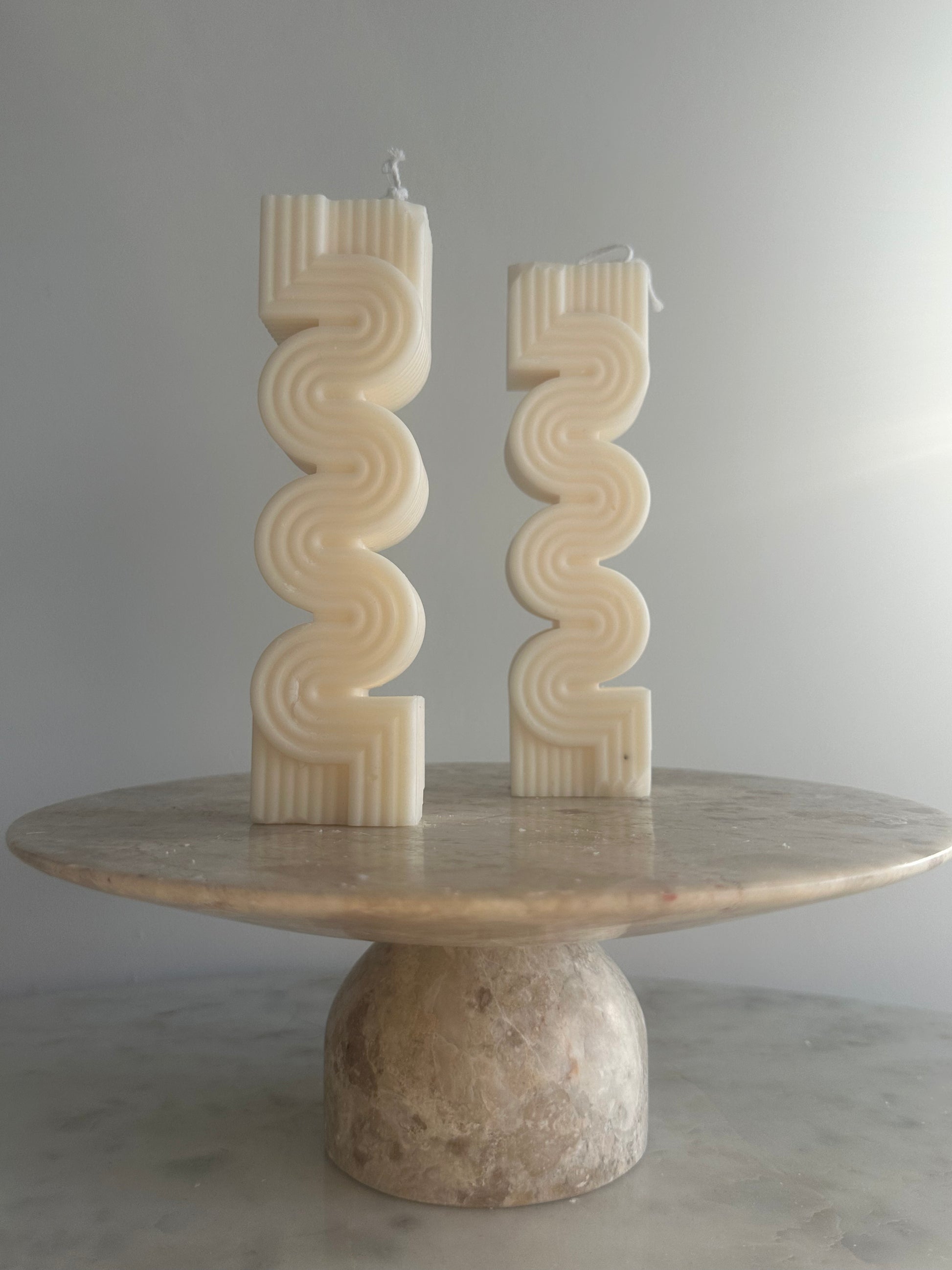 Geometric pillar candles, perfect for wedding décor, party favors, and special events in USA & Canada