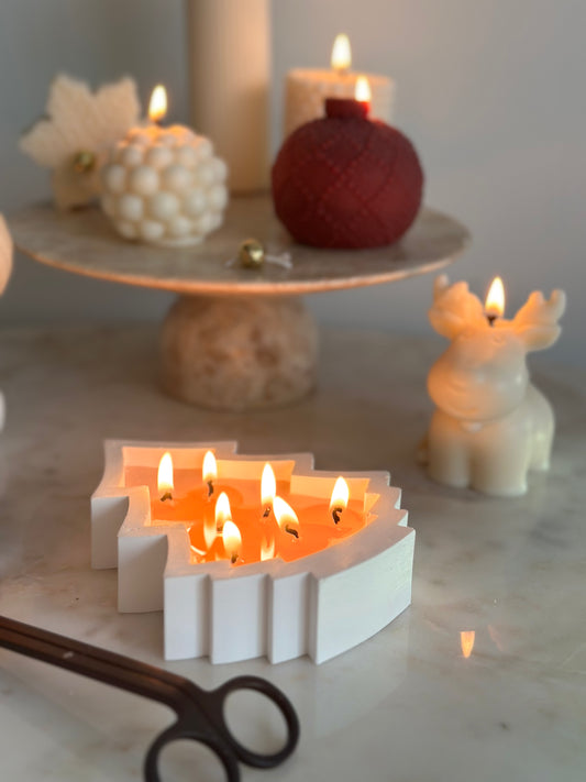 6-wick Xmas Tree candle